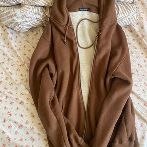 brown brandy carla zip up